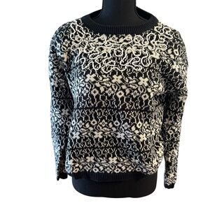 Carole Little St Tropez West Sweater Vintage Cotton Blend  Beaded Size Small